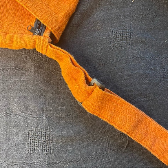 Y2K 100% Cotton made in India’s Burnt Orange crossbody Bag! Bohemian Hippie. New - Picture 10 of 14